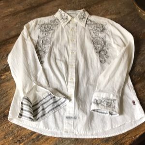 Button down small western shirt